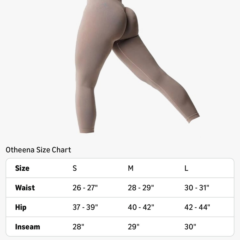 Olive Green Women's Leggings L - Picture 3 of 6